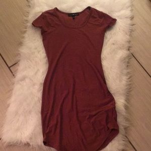 Brown t shirt dress